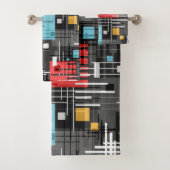 formes géométriques modernes Abstraites rayées (En situation)