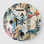 Formes géométriques modernes Acrylique Horloge mur (Recto)