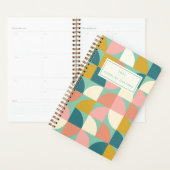 Formes géométriques modernes et agréables Turquois (Devant avec enveloppe)