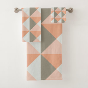Formes géométriques modernes Motif Coral Peach Gre