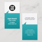 Formes géométriques simples à pointes Carte de vis (Devant / Derrière)