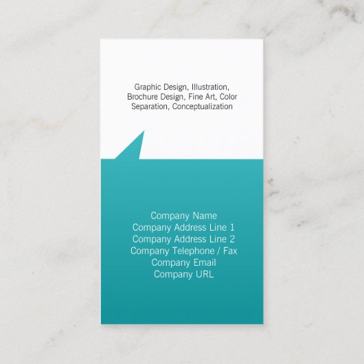 Formes géométriques simples à pointes Carte de vis (Dos)