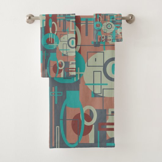 Formes géométriques tribales du sud-ouest Art Abst (En situation)