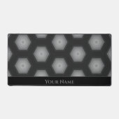 Formes hexagonales gris noir futuriste (Recto)