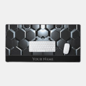 Formes hexagonales noires futuristes (Clavier et souris)