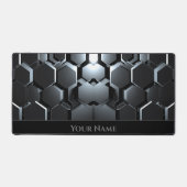 Formes hexagonales noires futuristes (Recto)