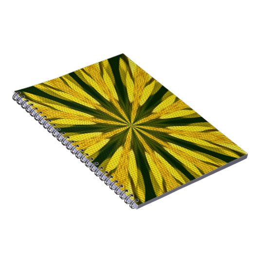 Formes Jaunes Et Vertes Carnet D'Art Abstrait (Côté Droit)