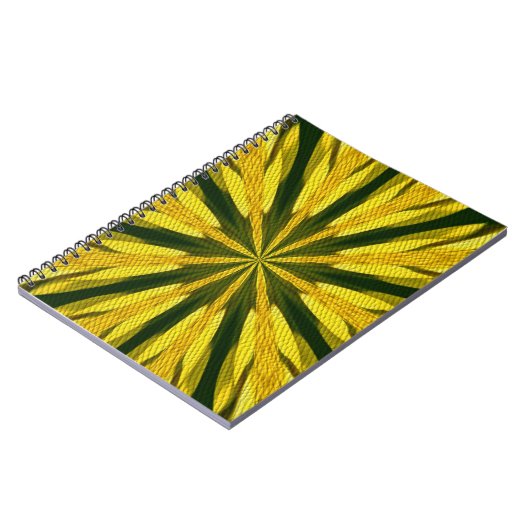 Formes Jaunes Et Vertes Carnet D'Art Abstrait (Côté gauche)