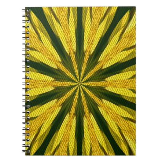Formes Jaunes Et Vertes Carnet D'Art Abstrait (Devant)