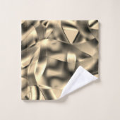 Formes kaki ou beige courbées, aux tons lumineux (Gant de toilette)