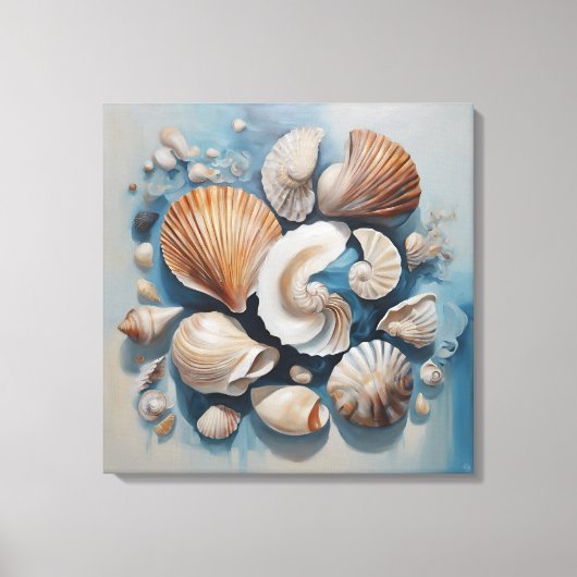 Formes marines - Impression d'art en toile (Recto)