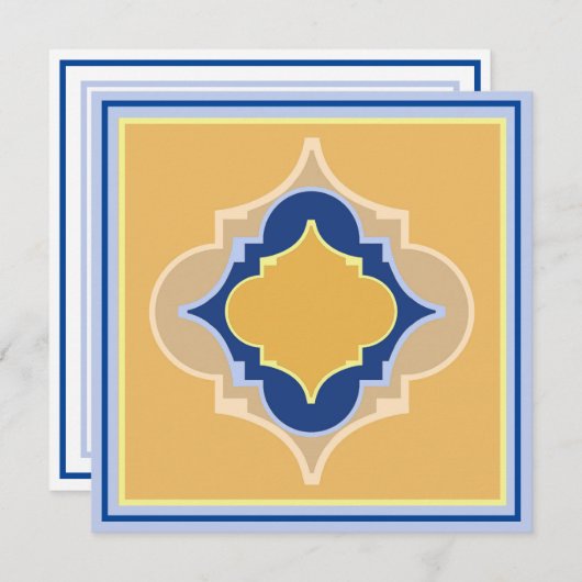 Formes marocaines Carte Flat Note (Devant / Derrière)