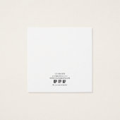 Formes modernes Cartes Carrés à oreilles texturées (Dos)