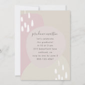 Formes modernes Invitation d'une soirée de graduat (Dos)