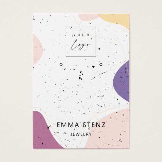 Formes modernes Texturé Stud Porte Cartes d'Affich (Devant)