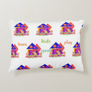 Formes Numéros Symboles Enfants Accent Coussin