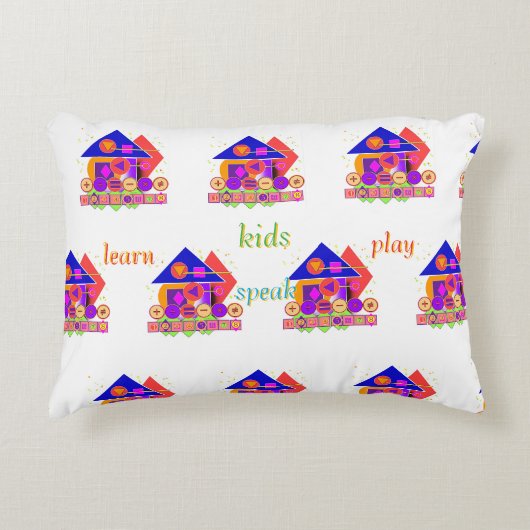 Formes Numéros Symboles Enfants Accent Coussin (Devant)