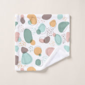 Formes organiques motif transparent (Gant de toilette)