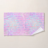 Formes rectangulaires bleues sur Arrière - plan ro (Serviette à main)