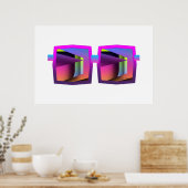 Formes reflétées Eyeglasses Poster (Cuisine)