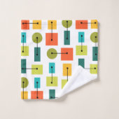 Formes simples de l'ère atomique multicolores (Gant de toilette)