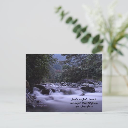 Formez-Moi Dieu pour marcher Carte postale Psaume  (Debout devant)