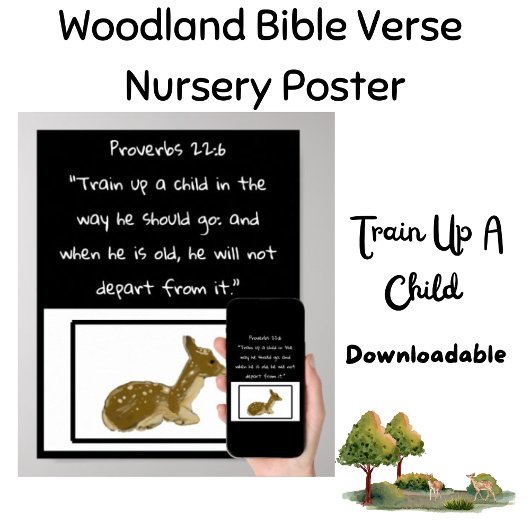 Formez Un Enfant Woodland Bible Poster De Citation