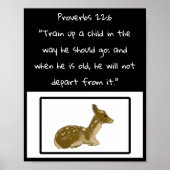 Formez Un Enfant Woodland Bible Poster De Citation (Devant)