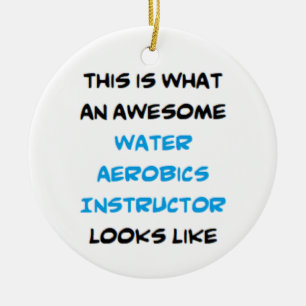 formidable aquagym instructeur ornement céramique