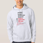 FORMULA 1 RACE WEEK WHITE HOODIE (Voorkant)