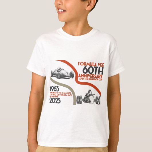 Formula vee 60th kinder t-shirt (Voorkant)