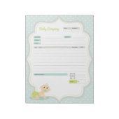 Formulaire de commande de thème bébé et Bloc-notes (Tourné)