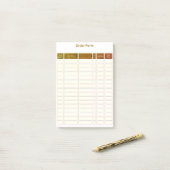 formulaire de commande post-it (Sur un bureau)