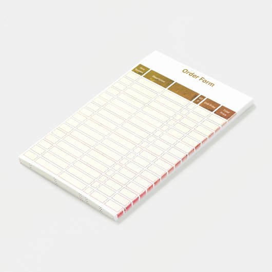 formulaire de commande post-it (Incliné)