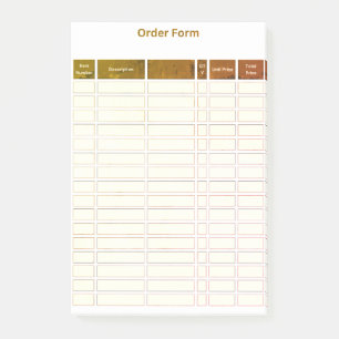 formulaire de commande post-it