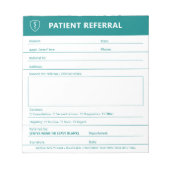 Formulaire d'orientation du médecin | Bloc-notes m (Devant)
