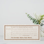 Formulaire personnalisé de carte de certificat cad (Debout devant)