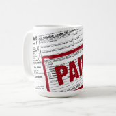 Formulaires de l'impôt sur le revenu Café Mug (Devant gauche)