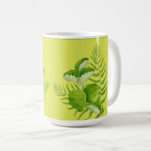 Formulaires en vert sur une Mug classique (15 oz.)