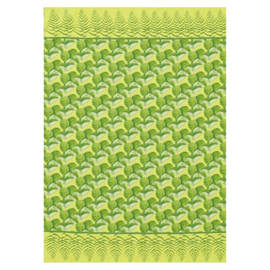 Formulaires en vert sur une nappe (Devant)