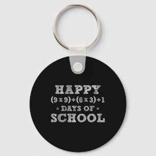 Formule 100 Dagen van School Kind Jongens Meisjes Sleutelhanger