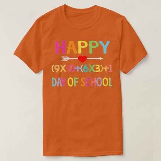 Formule 100 dagen wiskunde van schooljongens Meisj T-shirt (Design voorkant)