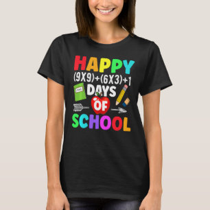 Formule 100 dagen wiskunde Wiskunde leraar schoolS T-shirt