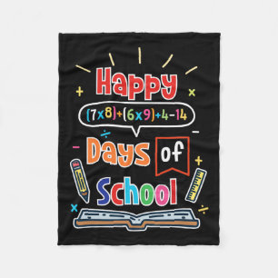 Formule 100 schooldagen Happy 100th Day of School Fleece Deken