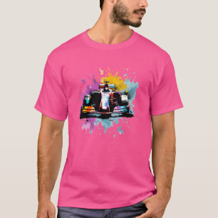 Formule 1 F1-autoliefhebber Kleurrijke coureur SP T-shirt