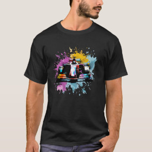 Formule 1 F1-autoliefhebber Kleurrijke coureur SP T-shirt