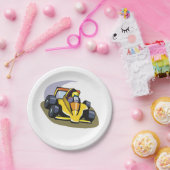 Formule 5 Borden voor raceauto's Papieren Bordje (Feest)