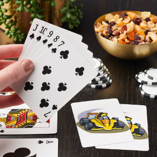 Formule 5 raceauto pokerkaarten