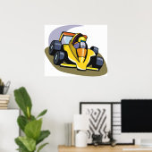 Formule 5 Racing Car Motorsports Poster (Bureau à domicile)