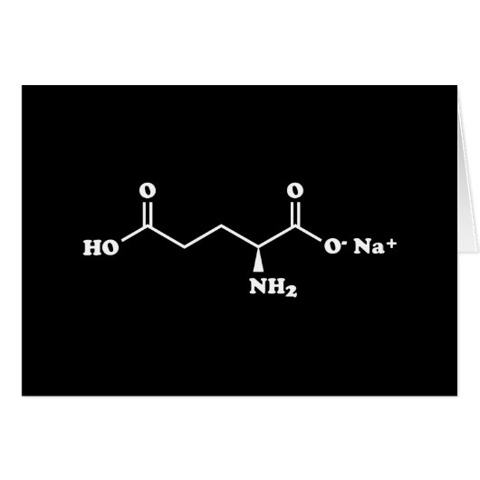 Formule chimique de molécule de glutamate de (Devant horizontal)